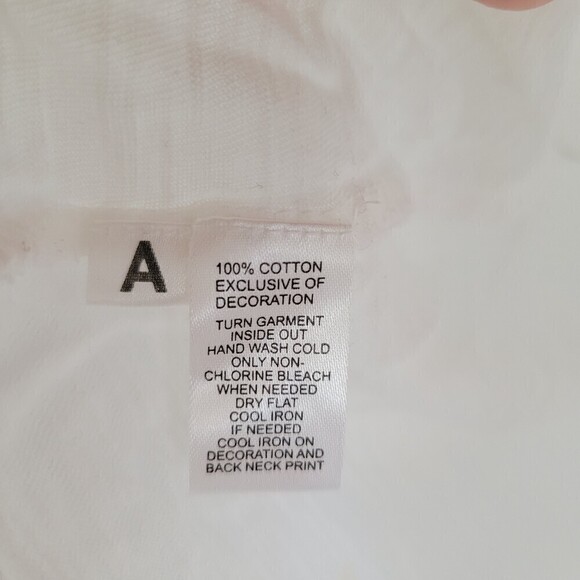 Ann Taylor Loft Bronze Beaded Floral White 100% Cotton Sleeveless Tank Blouse Sm - Picture 10 of 11